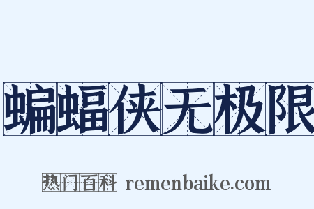 蝙蝠侠无极限是什么意思的图片